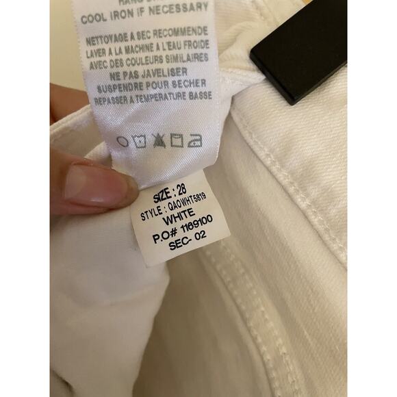 Joe's Jeans Women's 28 Capri White Annie Denim Mid-Rise Cropped Cotton - Picture 10 of 10